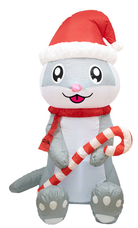 Charlie the Christmas Ferret - 5 ft. Tall Inflatable Lawn Decoration