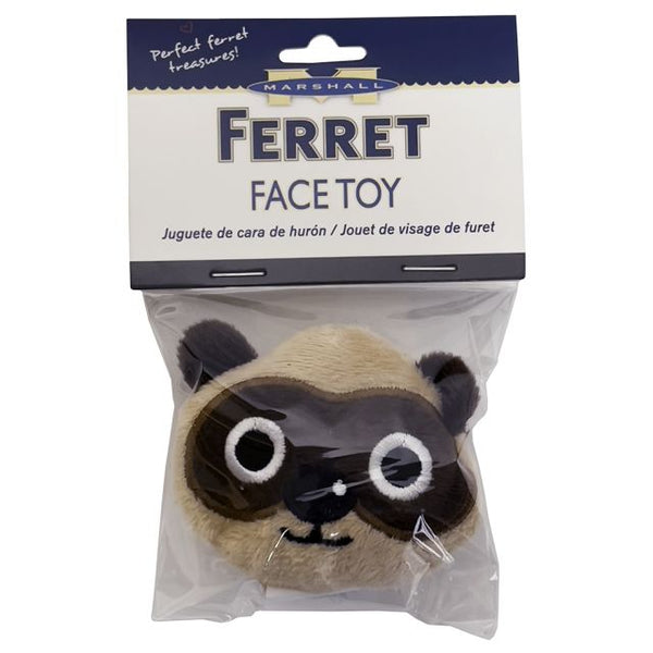 Ferret Face Squeaker Plush Toy Ferret Depot