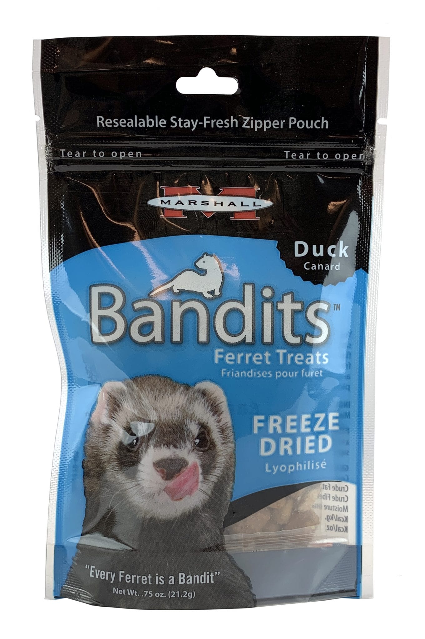 Bandits Freeze Dried Treats, Duck .75 oz