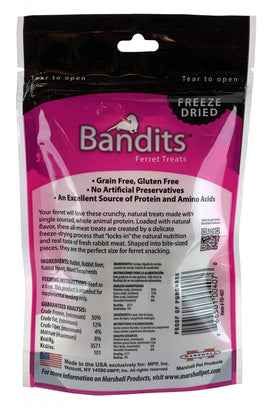 Bandits Freeze Dried Treats, Rabbit .75 oz